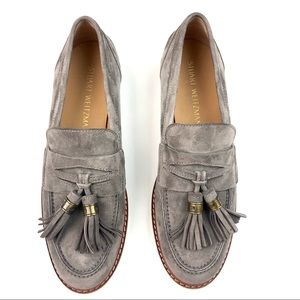 Stuart Weitzman Manila Suede Tassel Loafers 8